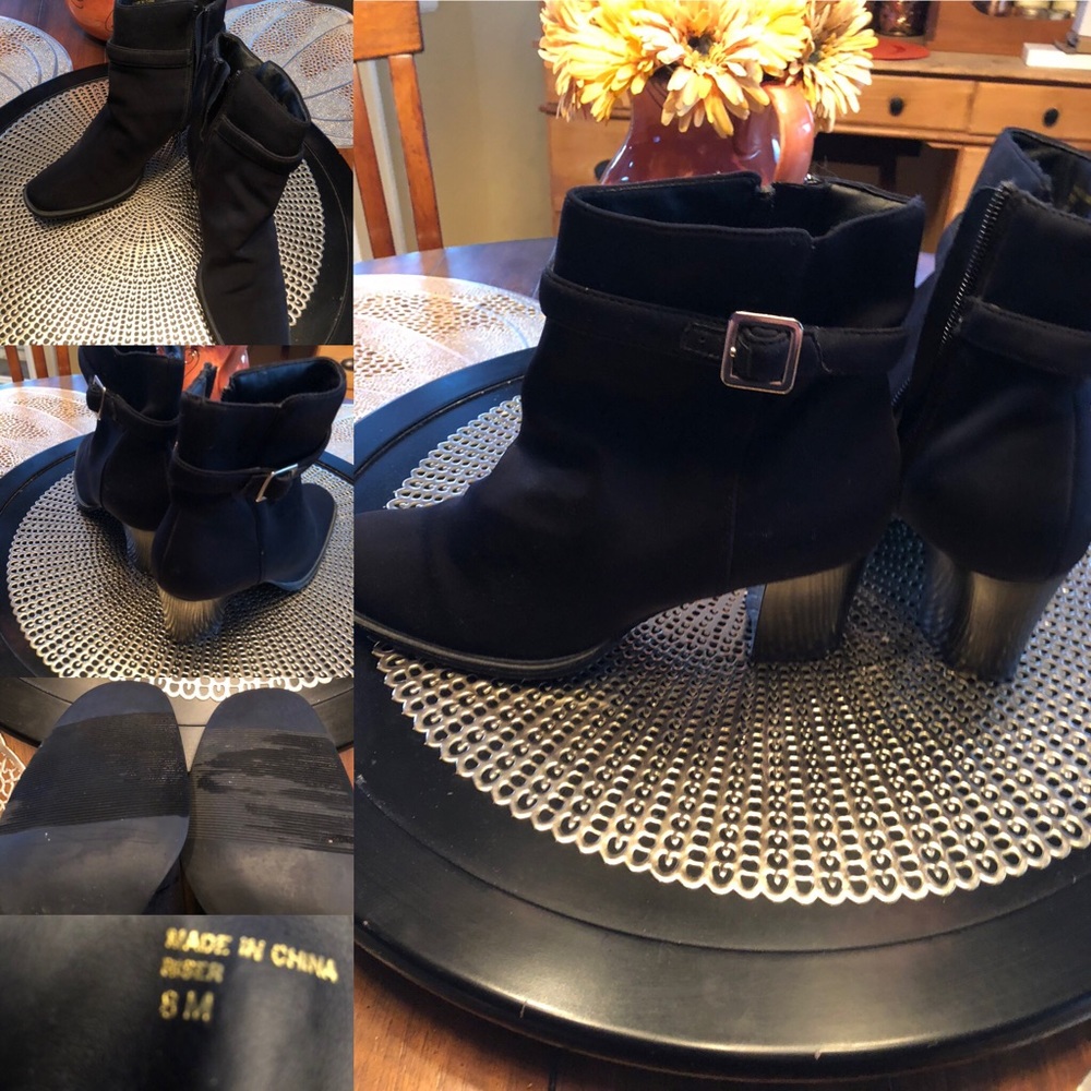 Women’s short boots made of microfiber